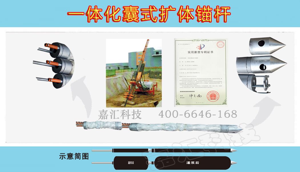 一體化雙囊式擴(kuò)體錨桿